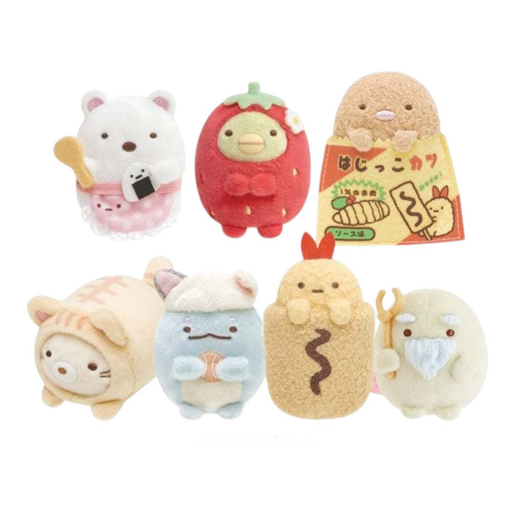 Twinkle Glory San-X Sumikko Gurashi 10th anniversary palm-sized plush collection featuring seven cute character designs