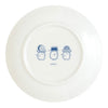 Twinkle Glory San-X Sumikko Gurashi porcelain plate featuring blue sushi character illustrations on white ceramic