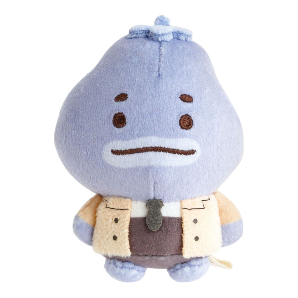 Twinkle Glory San-X Tomanto the Liar Detective plush toy featuring a light purple character in a tan detective coat.