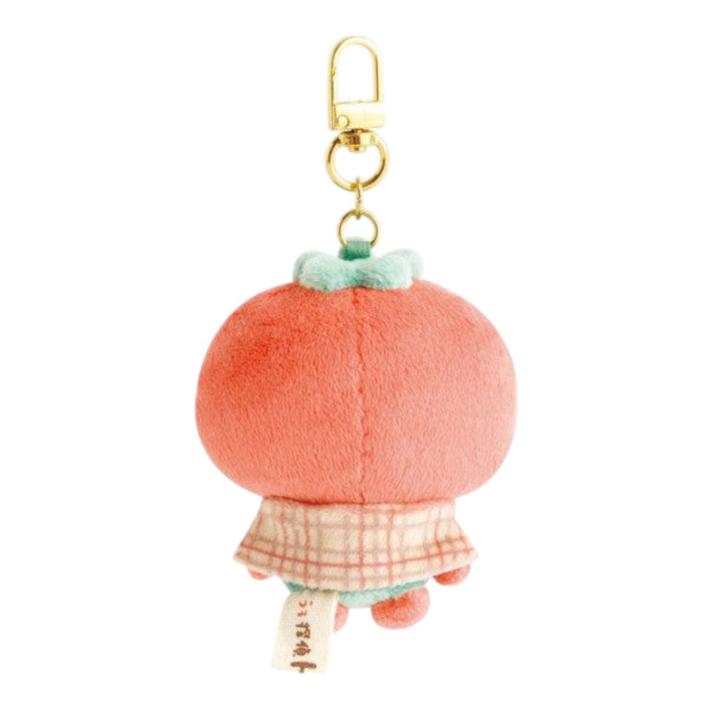 Twinkle Glory San-X Uso Tantei Tomanto plush keychain showing the back view of the red tomato character