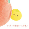 Twinkle Glory San-X Uso Tantei Tomanto plush pouch detail featuring a cute yellow character tag