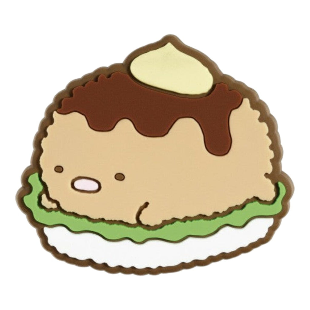 Twinkle Glory San-X Sumikko Gurashi Tonkatsu rubber magnet featuring the character dressed as sushi