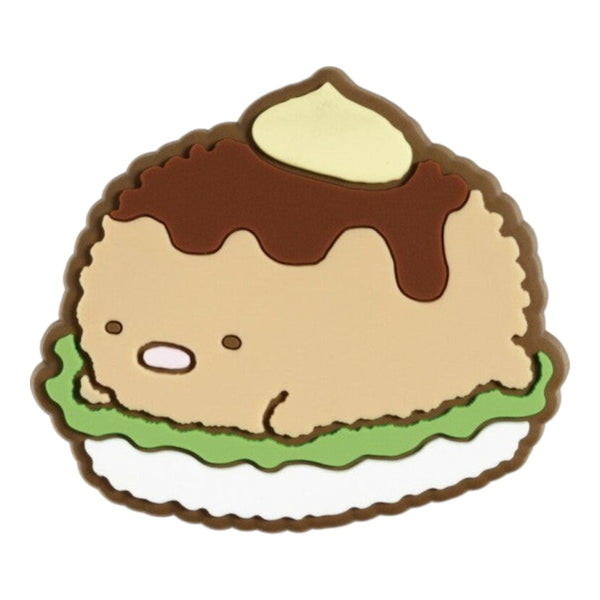 Twinkle Glory San-X Sumikko Gurashi Tonkatsu rubber magnet featuring the character dressed as sushi