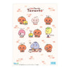 Twinkle Glory San-X Uso Tantei Tomanto A4 clear file folder in debut orange with cute character illustrations
