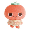 Twinkle Glory San-X Uso Tantei Tomanto plush keychain featuring a soft red tomato character in a plaid cape
