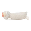 Twinkle Glory Hello Kitty sleeping sheep plush pen case in soft white sheep boa fabric with a side view