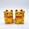 Yakushigama Japanese Golden Black Lucky Cat