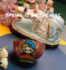 Hand painted girl design ceramic bowl (12cm)