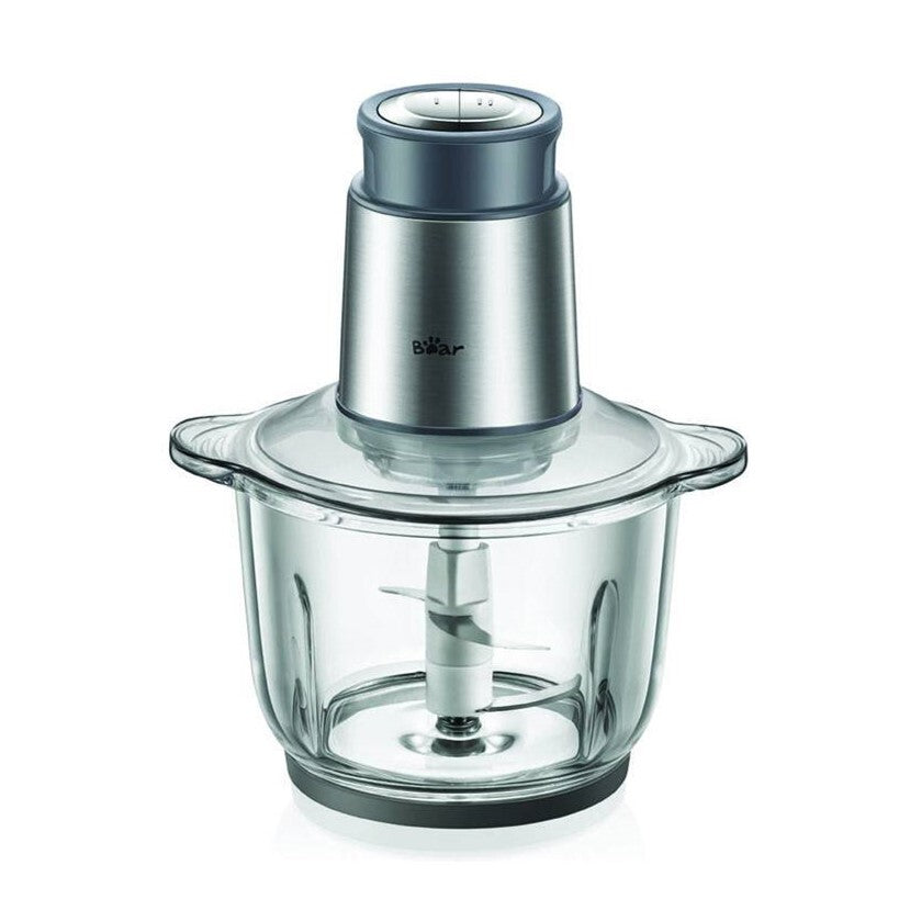 Bear QSJ-A03D2 2L Glass Food Processor Electric Multipurpose Food Chopper,  Blender and Mincer 