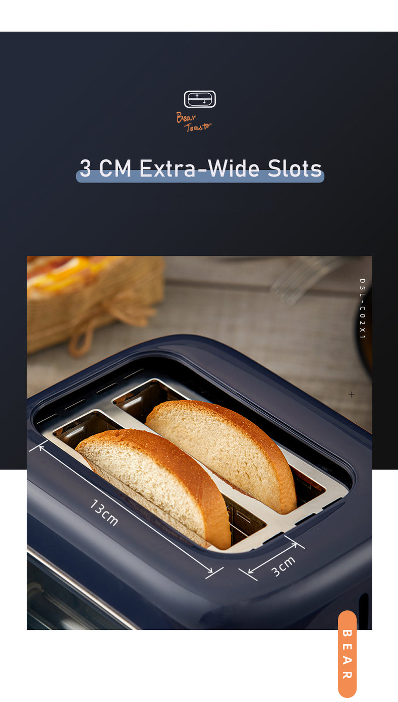 BEAR Double Slots Bread Toaster With Glass Window DSL-C02X1 – Twinkle Glory
