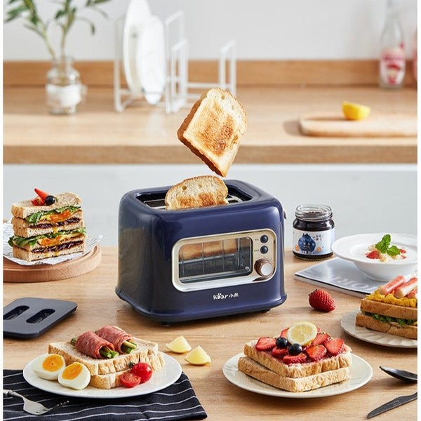 BEAR Double Slots Bread Toaster With Glass Window DSL-C02X1