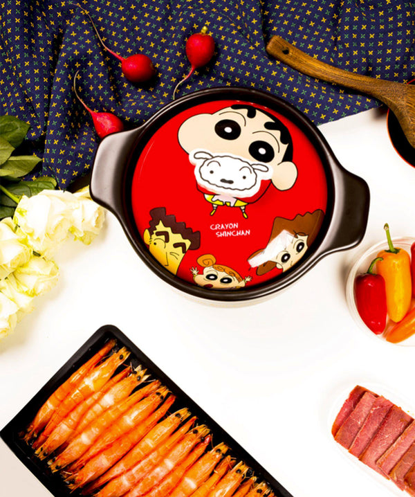 Crayon Shin-Chan Heat-Resistant Casserole with Lid