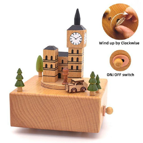 Generic Brand Premium Wooden Music Box - Big Ben | 1504