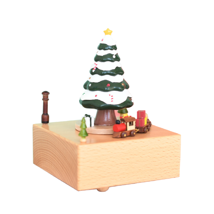 Generic Brand Premium Wooden Christmas Tree  Music Box  | 1905