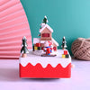 Generic Brand Premium Wooden Skiing Santa Claus Music Box | 1548