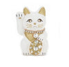 Goenneko Japanese White Crystals Lucky Cat