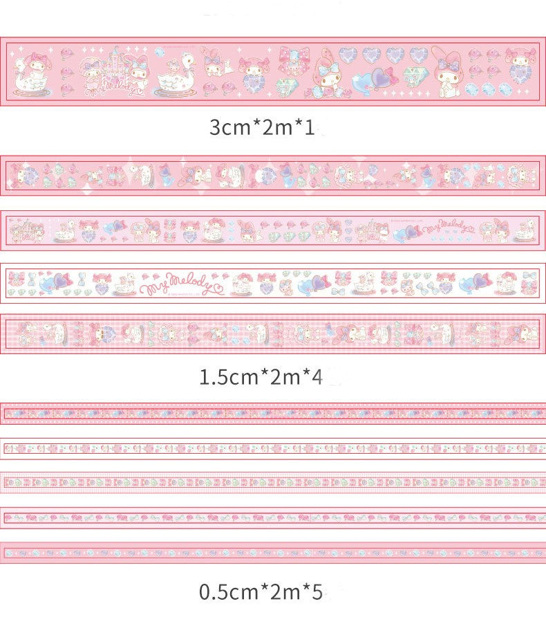 Joytop Sanrio Characters Sticker Tape Gift Box