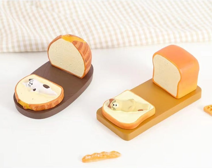 Lazy Cat On A Bread Smartphone Holder Mobile Phone Stand