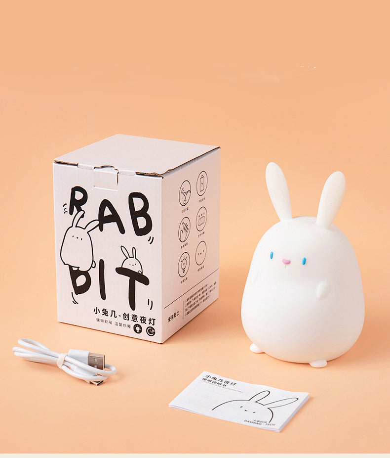 Silicone bunny store night light