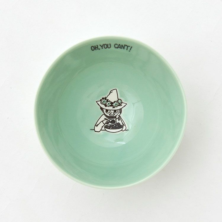 Moomin Characters Huber Series Porcelain Bowl - Mint green