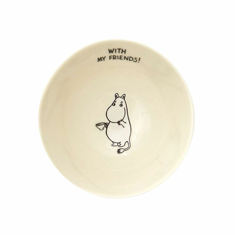 Moomin Characters Huber Series Porcelain Bowl - Cream colour