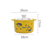 Minion Heat-Resistant Casserole with Lid dimensions sheet, Yellow 3 L, 26 x 17 cm