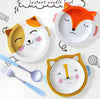 Cartoon Cat, Fox and Lion Ceramic Lids