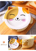 Cartoon Cat Ceramic Bowl with Lid