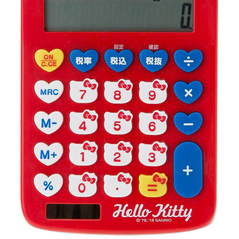 Sanrio Hello Kitty Face Key 12 Digit Calculator