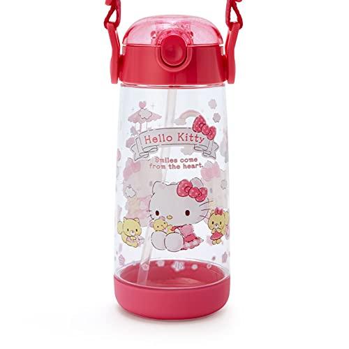 Sanrio Hello Kitty One-Touch Lightweight Bottle With Straw 480ml