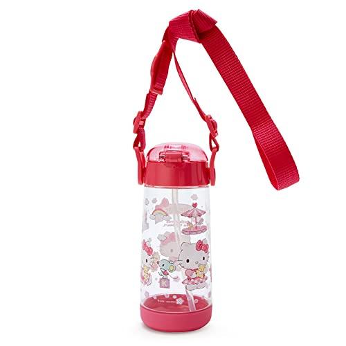 Sanrio Hello Kitty One-Touch Lightweight Bottle With Straw 480ml