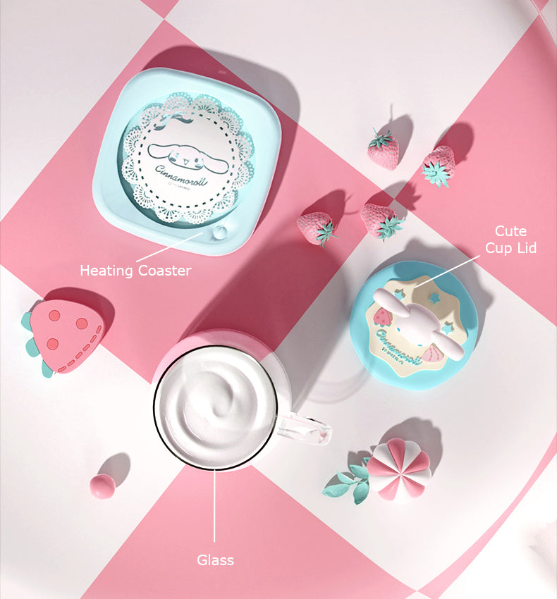 Sanrio Hello Kitty and Cinnamoroll Electronic Heating Coaster