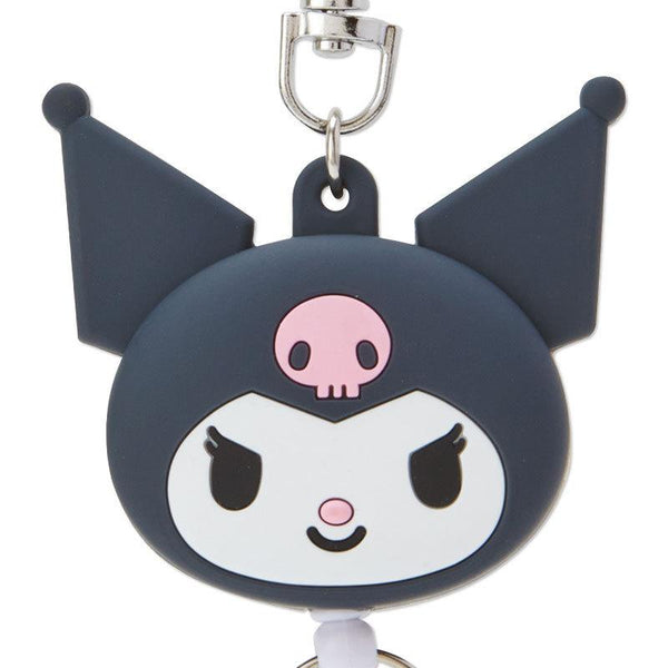 Sanrio Kuromi Face Retractable Keychain