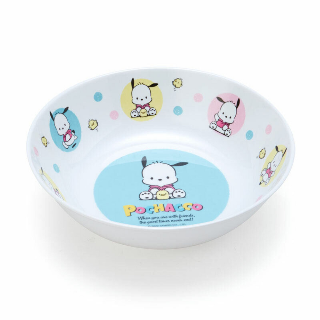 Sanrio Melamine Pochacco Curry and Pasta Plate Front view