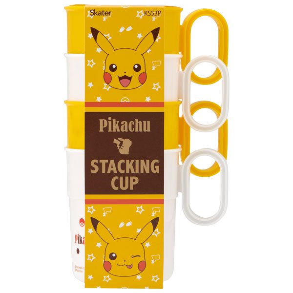 Skater Pokémon Pikachu Stacking Cup 4 Pcs Set