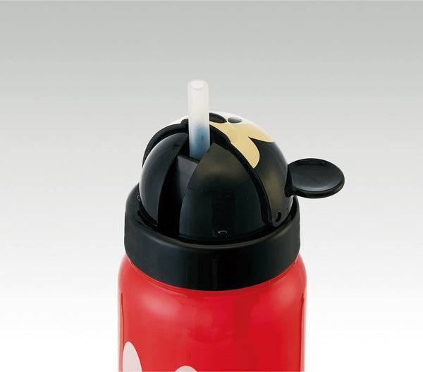 Skater Disney Mickey Mouse 3D Hade Bottle with Straw 350ml