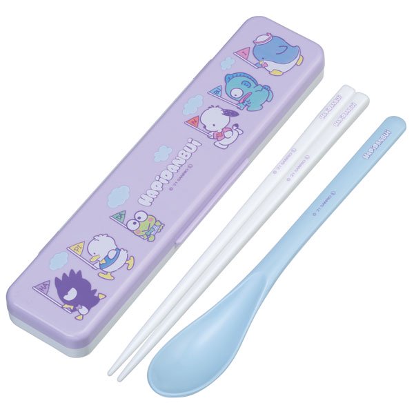 Skater Sanrio Characters Cutlery Chopstick and Spoon Set