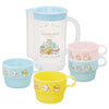 Skater Sumikko Gurashi Stacking Cups 4 Pieces Set with Jug