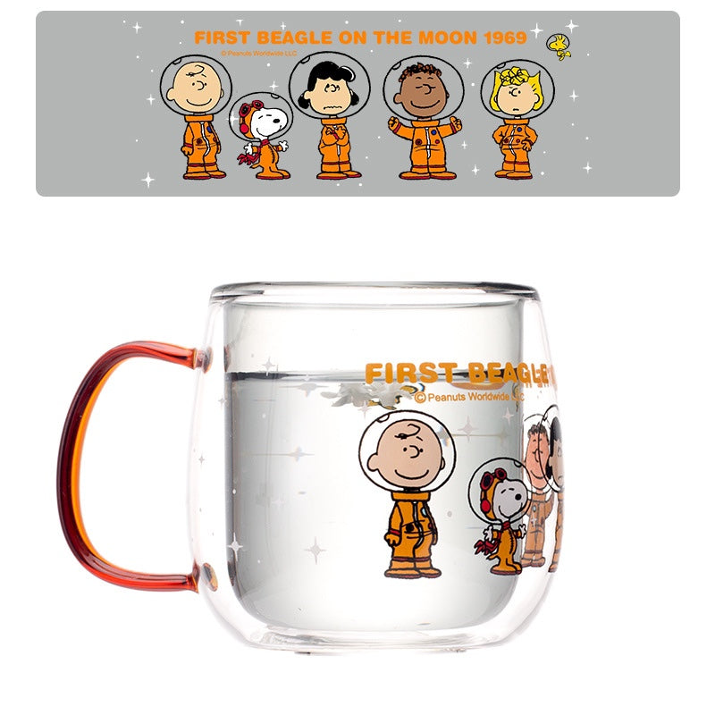 Snoopy Double-walled Glass Mug