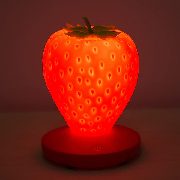 Strawberry Bedside Silicone LED Night Light