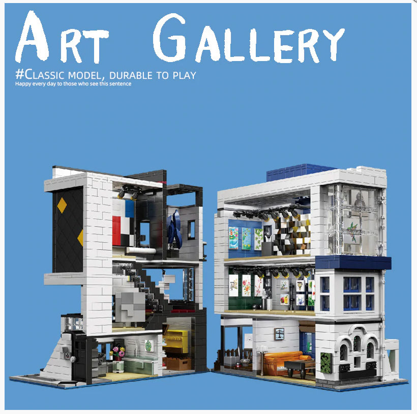 URGE Street View Series Art Gallery Building Block Toy - 10201