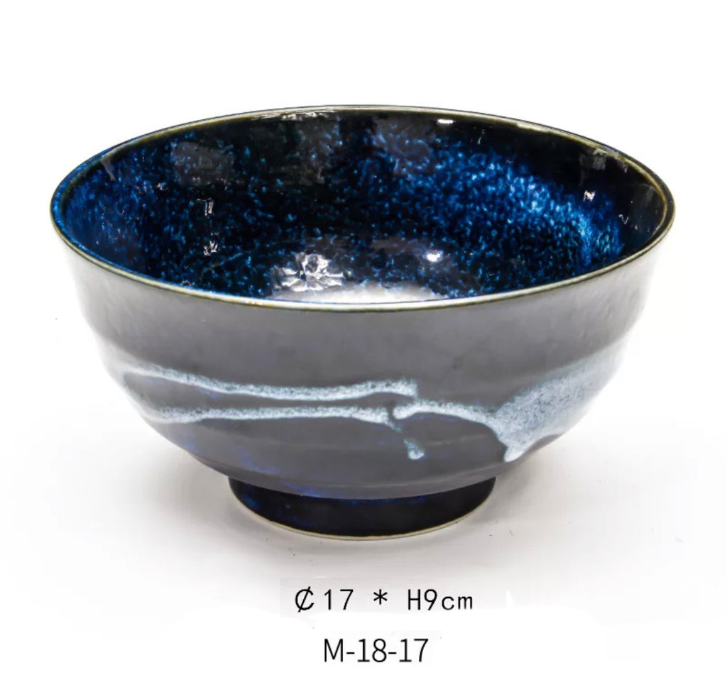 M-18-17, Japanese Porcelain Serving Bowl, 17 x 9.0 cm