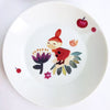 Moomin Herbarium Plate Set with Little My smiling Design