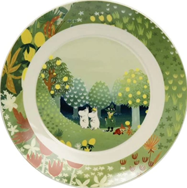 Moomin Luonto Round Plate with Hill Design