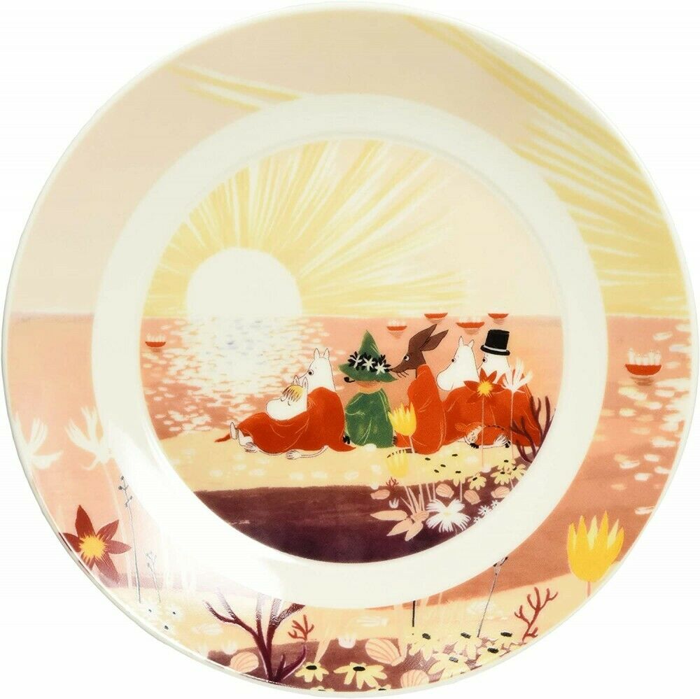 Moomin Luonto Round Plate With Sunset Design