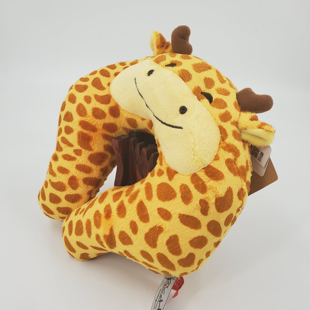 Color Rich Travel Pillow Giraffe Front