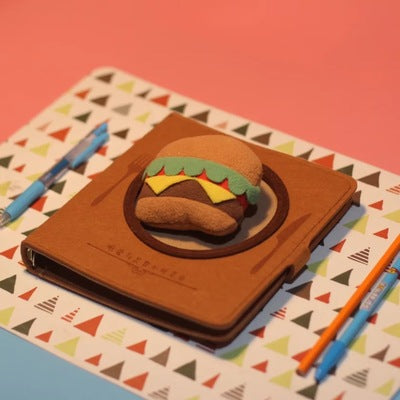 Burger Cartoon 3D Diary Notebook