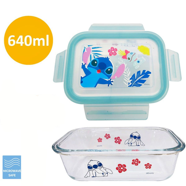 Disney Stitch Blue Bento Lunch Box 640ml