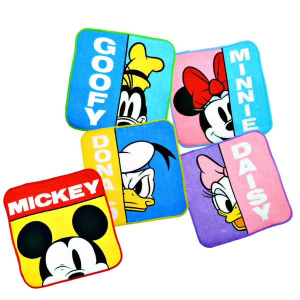 Disney Cute Mickey Mouse and Friends Cotton Mini Towel Set of 5