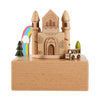 Generic Brand Wooden Rainbow Castle Music Box | 1904